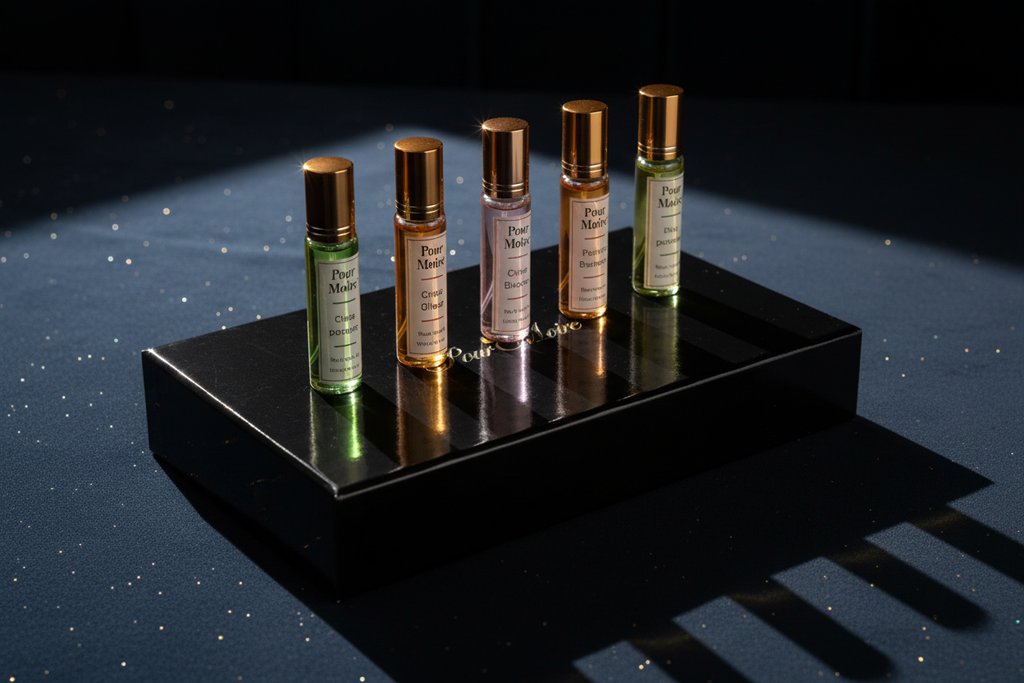 Pour Moire' Clean Product Shot — 5 Bottles