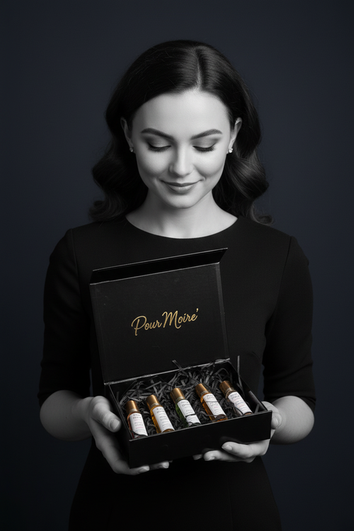 Pour Moire' Lifestyle Gift Shot